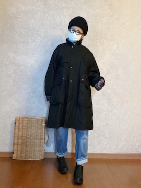 「アイテム（その他アウター）」を使った、なお なお。さん（レディース・159cm）の冬コーディネート