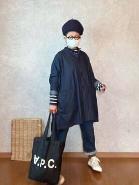 「SETTO（セット）のアイテム（ジャケット/アウター）」を使った、なお なお。さん（レディース・159cm）の冬コーディネート