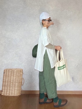 「Yarmo（ヤーモ）のアイテム」を使った、なお なお。さん（レディース・159cm）の春コーディネート