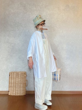 「JOURNAL STANDARD LUXE（ジャーナルスタンダード　ラックス）のアイテム（サロペット/オーバーオール）」を使った、なお なお。さん（レディース・159cm）の春コーディネート
