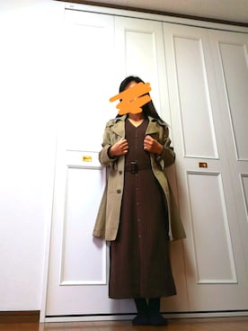 「アイテム（トレンチコート）」を使った、あんプチさん（レディース・150cm・40代）の春コーディネート