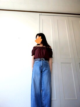 デニムパンツを使った ユニクロ のレディース人気ファッションコーディネート ユーザー その他ユーザー Wear
