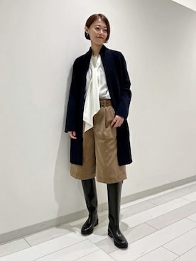 「DES PRES（デ・プレ）のアイテム（その他アウター）」を使った、TOMORROWLAND SHOP WOMENさん（レディース・167cm）の秋コーディネート