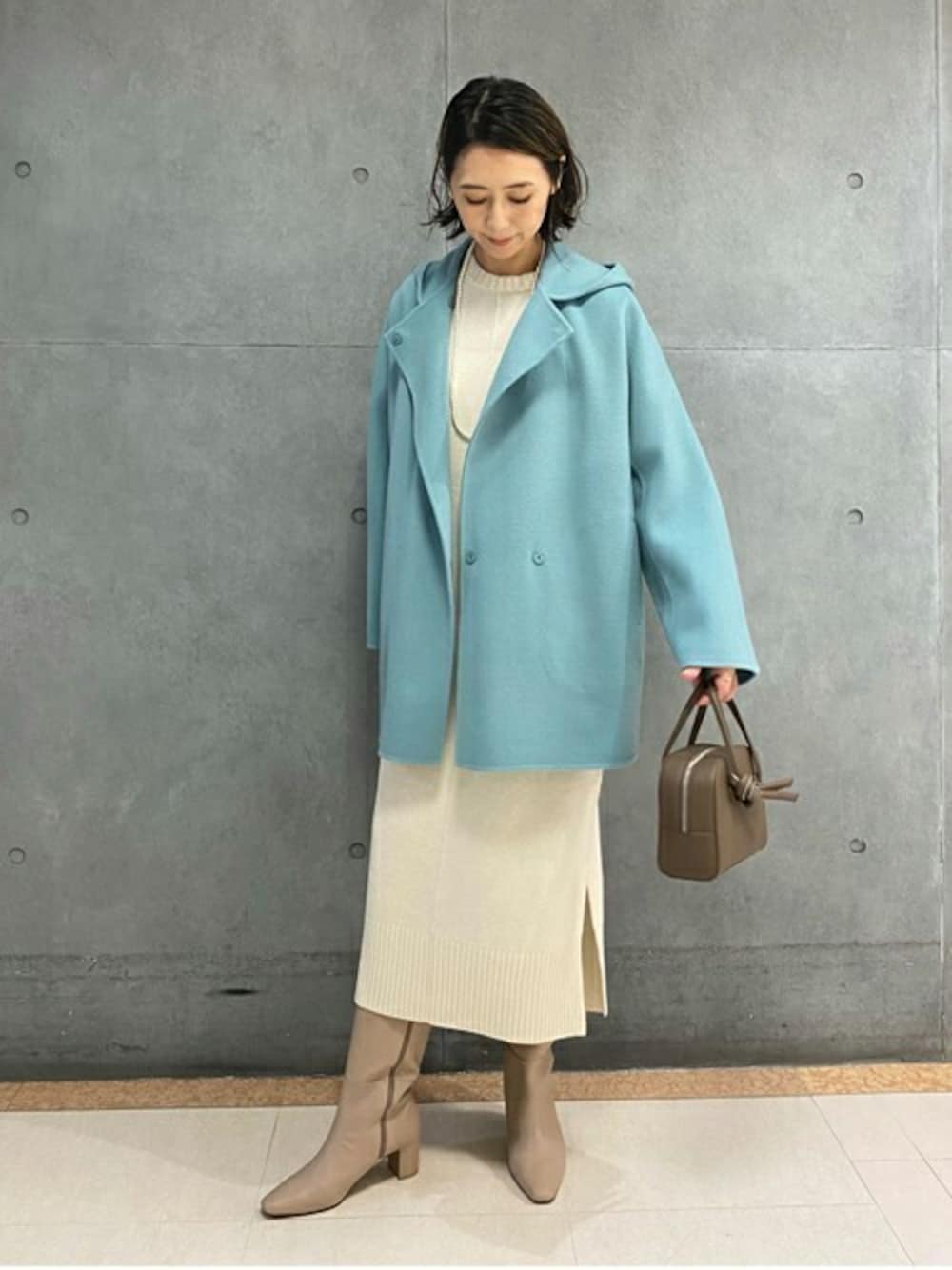 プレミアムウールリバー フーデッドショートコートを使った人気