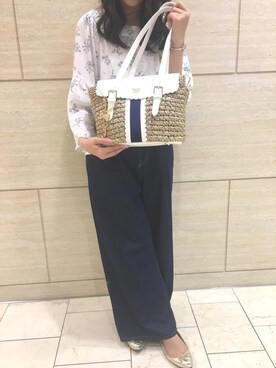 「サマンサタバサ」｜「アイテム（バレエシューズ）」を使った、ち✩*॰さん（レディース・159cm）の春コーディネート