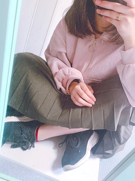 「abc une face（アーベーセーアンフェイス）のアイテム（トップス）」を使った、さかゆきさん（レディース・161cm）の春コーディネート