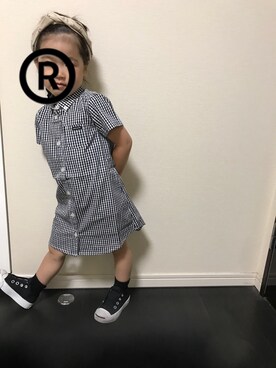 「OPENING CEREMONY（オープニングセレモニー）のアイテム」を使った、RicoMaluさん（キッズ・100cm）の冬コーディネート