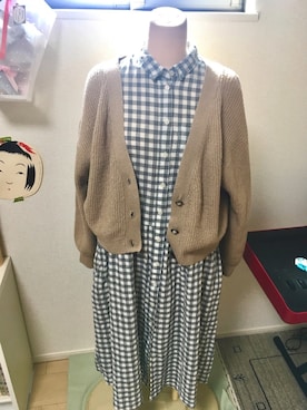 「SM2（エスエムツー）のアイテム（シャツワンピース）」を使った、やぎさん（レディース・166cm）の秋コーディネート