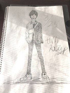 「イラストコーデ」｜「アイテム（その他）」を使った、コイワックスフミオさん（メンズ・188cm）の春コーディネート