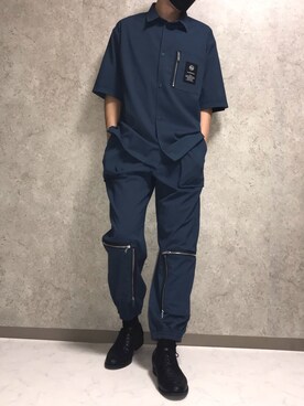 カーゴパンツを使った 全身gu のメンズ人気ファッションコーディネート 身長 171cm 180cm Wear