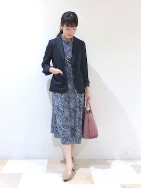 「NEWYORKER（ニューヨーカー）のアイテム（テーラードジャケット）」を使った、AYAさん（レディース・162cm）の秋コーディネート