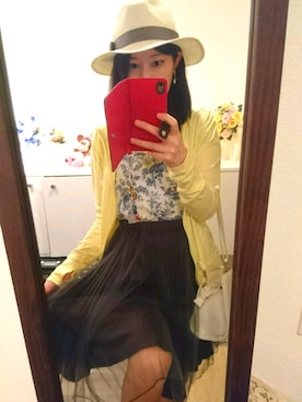 「MUK（ムク）のアイテム」を使った、こあらさん（レディース・159cm）の夏コーディネート