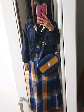「rps（アールピーエス）のアイテム（マウンテンパーカー）」を使った、こあらさん（レディース・159cm）の春コーディネート