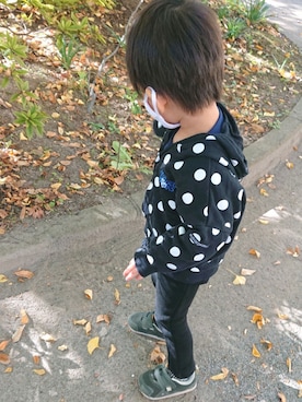 こあらさん（キッズ・90cm）の秋コーディネート