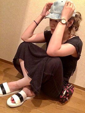 「chico_（チコ）のアイテム（ワンピース/ドレス）」を使った、maminさん（レディース・152cm）の夏コーディネート