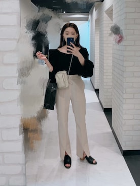 「LILY BROWN（リリーブラウン）のアイテム（パンプス）」を使った、maminさん（レディース・152cm）の春コーディネート