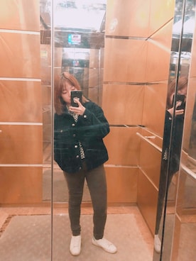 「PULL&BEAR（プルアンドベア）のアイテム（ブルゾン）」を使った、tigerbabyさん（レディース・153cm）の春コーディネート