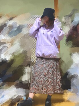 「H&M（エイチ・アンド・エム）のアイテム（ハット）」を使った、YAEK☺︎さん（レディース・157cm）の春コーディネート