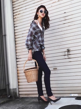 「Marc by Marc Jacobs（マークバイマークジェイコブス）のアイテム（トップス）」を使った、K A R E Nさん（レディース・167cm）の秋コーディネート