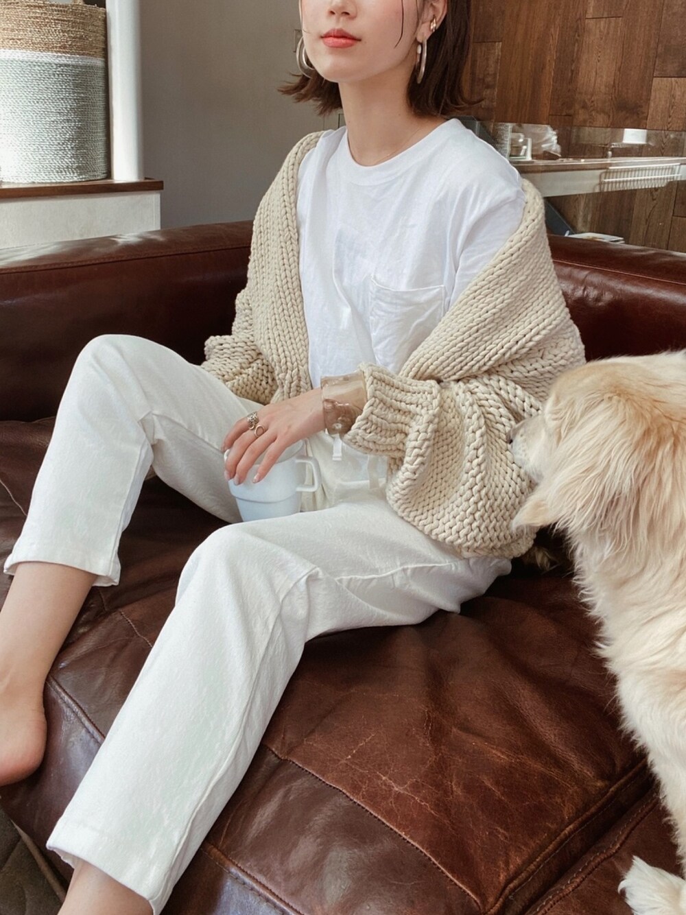 AKTEハンドニットガウン AKTE（アクテ）の「ハンドニットガウン（カーディガン/ボレロ）」 - WEAR