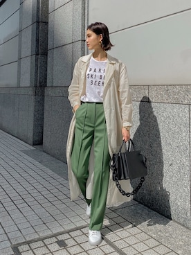 「JUEMI（ジュエミ）のアイテム」を使った、K A R E Nさん（レディース・167cm）の春コーディネート