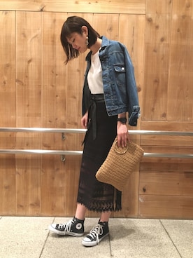 「Marc by Marc Jacobs（マークバイマークジェイコブス）のアイテム（腕時計）」を使った、mio🍑さん（レディース・172cm）の春コーディネート