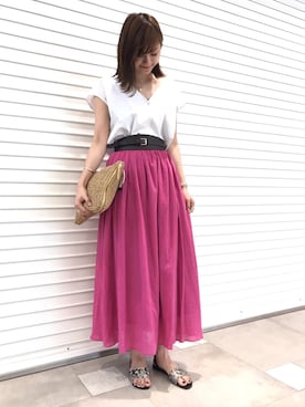 mio🍑さん（レディース・172cm）の夏コーディネート