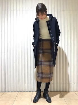 mio🍑さん（レディース・172cm）の冬コーディネート