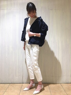 「アパートバイローリーズ」｜「アイテム（マウンテンパーカー）」を使った、mio🍑さん（レディース・172cm）の冬コーディネート