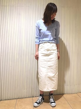 「アパートバイローリーズ」｜「アイテム（スニーカー）」を使った、mio🍑さん（レディース・172cm）の冬コーディネート