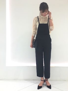「アパートバイローリーズ」｜「アイテム（オールインワン・サロペット）」を使った、mio🍑さん（レディース・172cm）の春コーディネート