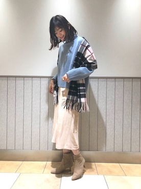 mio🍑さん（レディース・172cm）の冬コーディネート