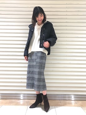 mio🍑さん（レディース・172cm）の冬コーディネート