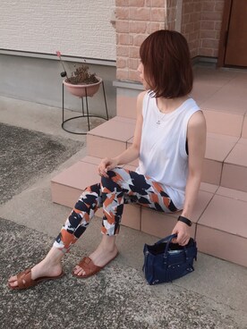 「mimis（ミイーミイーズ）のアイテム」を使った、maki☆*さん（レディース・156cm）の夏コーディネート