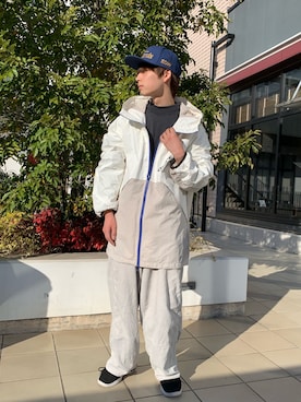 「AVIREX（アヴィレックス）の【直営店限定】エアフォース ベースキャップ/AIR FORCE BACES CAP（キャップ）」を使った、Yuuさん（メンズ・167cm）の冬コーディネート