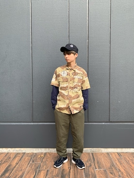 「ワークキャップ」｜Yuuさん（メンズ・167cm）の春コーディネート