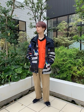 「フード付きアウター」｜「アイテム（その他アウター）」を使った、Yuuさん（メンズ・167cm）の秋コーディネート