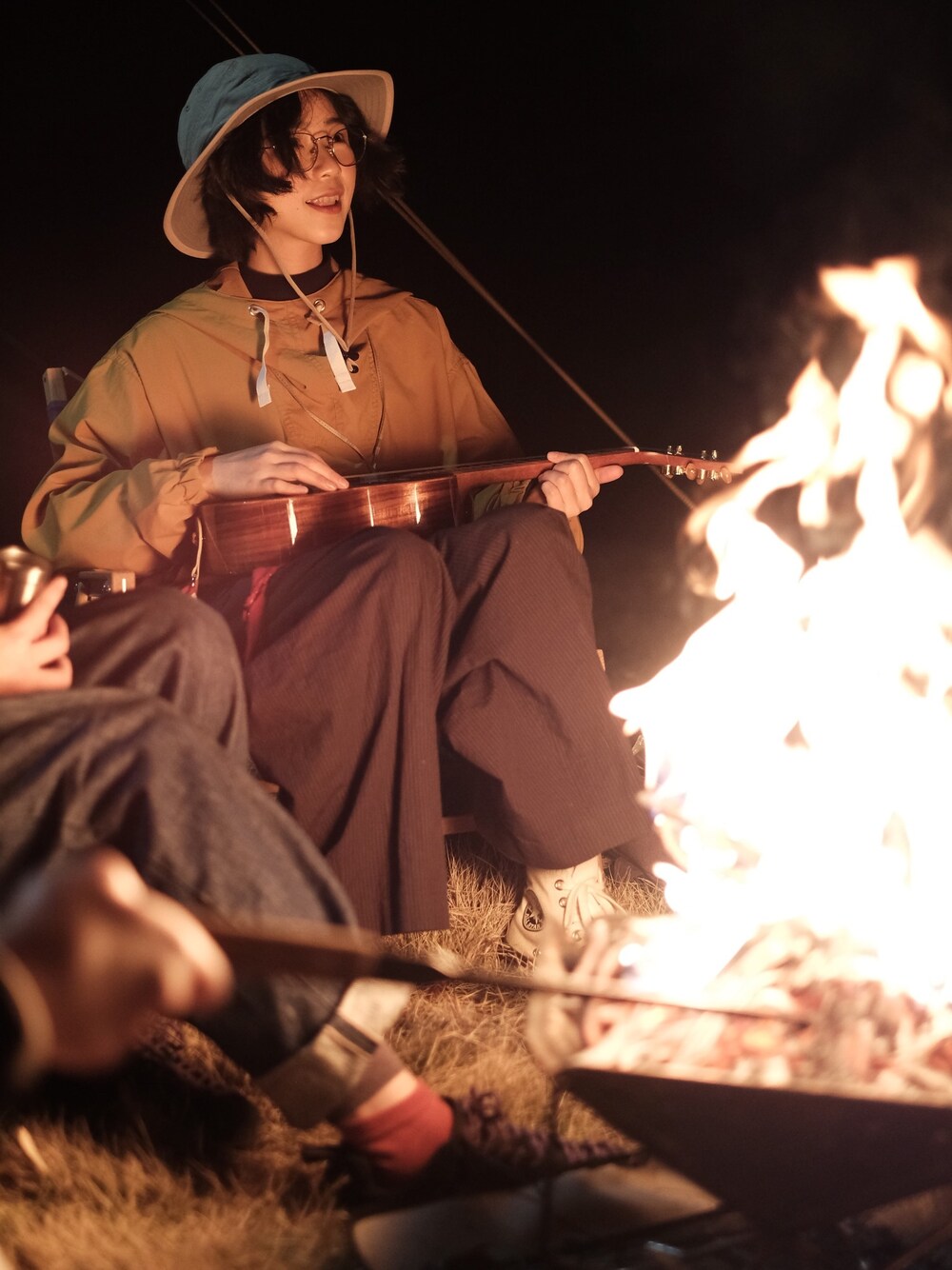 「outdoor」｜「THE NORTH FACEのアイテム（キャップ、ベージュ系）」を使った、chazzさん（レディース・158cm）の春コーディネートの1枚目の写真