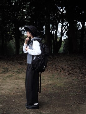 「and wander（アンドワンダー）のアイテム」を使った、chazzさん（レディース・158cm）の秋コーディネート