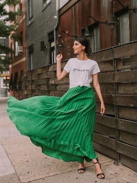 「Kenneth Cole（ケネスコール）のアイテム」を使った、Maryam Ishtiaq-Shahさん（レディース・168cm）の秋コーディネート