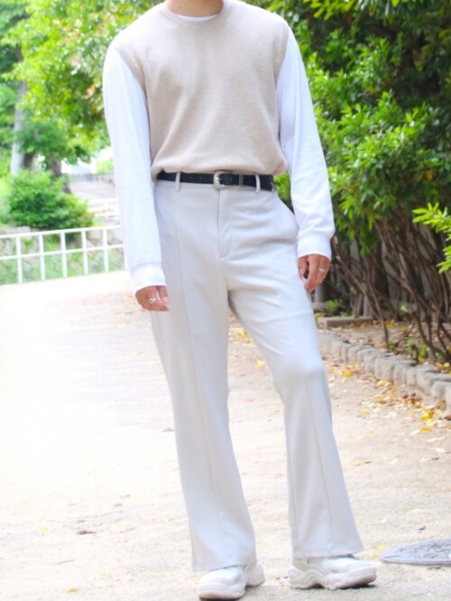 Omu 韓国系メンズファッション ユニクロのtシャツ カットソーを使ったコーディネート Wear