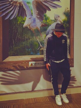 「アイテム（ジャージ）」を使った、RYOMAさん（メンズ・160cm・20代）の冬コーディネート