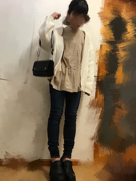 「GRL（グレイル）の厚底ボリュームローファー（ローファー、ブラック系）」を使った、yu-tan☻さん（レディース・154cm）の秋コーディネート