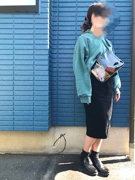 「LOWRYS FARM（ローリーズファーム）の１８ＳＳマニッシュシューズ　786208（その他シューズ、ブラック系）」を使った、yu-tan☻さん（レディース・154cm）の秋コーディネート