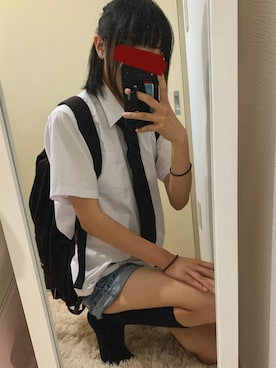 「アイテム（フォーマルスーツ/小物）」を使った、その辺にたまにいるさん（レディース・158cm・20代）の夏コーディネート