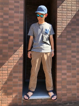 サングラスを使った 秋カラー のメンズ人気ファッションコーディネート Wear