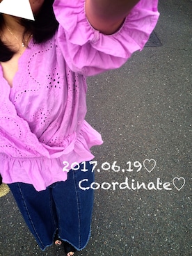 「Discoat」｜ぴーさん（レディース・158cm）の夏コーディネート