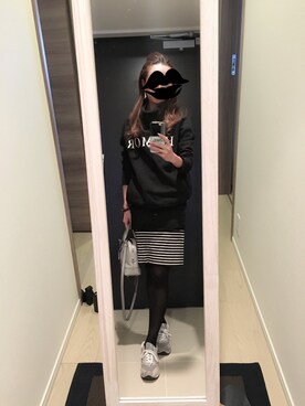 「Deuxieme Classe（ドゥーズィエムクラス）のアイテム（スウェット）」を使った、mamemameさん（レディース・162cm）の春コーディネート
