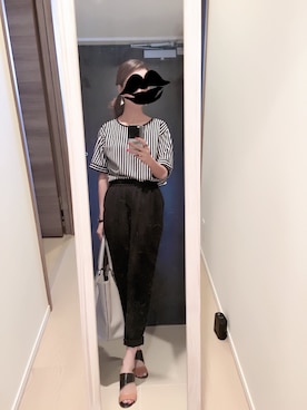 「FORDMILLS（フォードミルズ）のアイテム」を使った、mamemameさん（レディース・162cm）の夏コーディネート