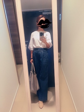 「FORDMILLS（フォードミルズ）のアイテム」を使った、mamemameさん（レディース・162cm）の夏コーディネート